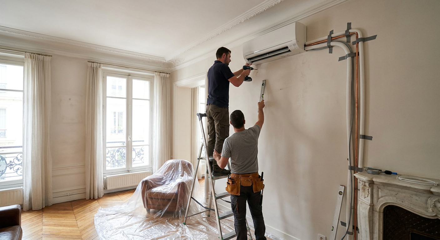 Installation de climatisation